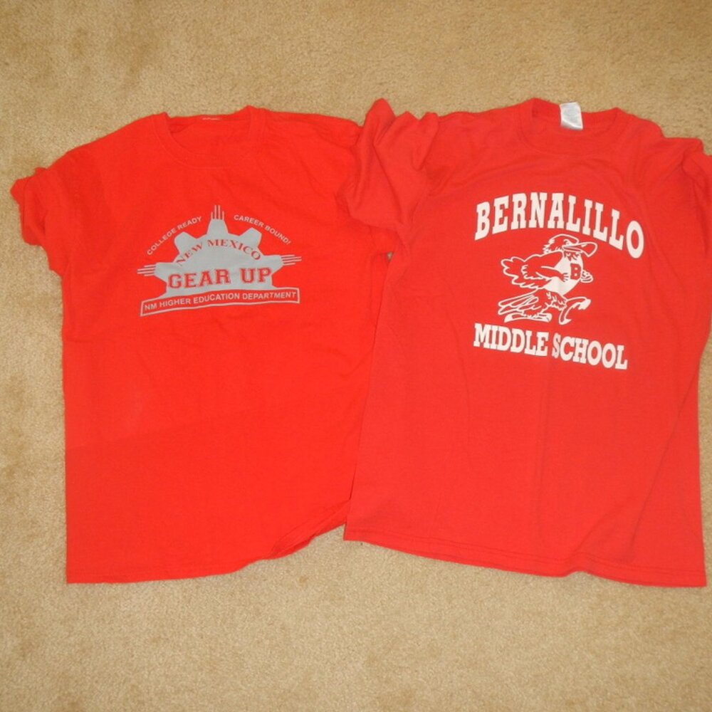Set of 2 Vintage Tshirt  Bernalillo New Mexico High School Middle T Shirt M